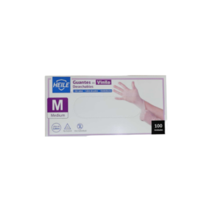 Guantes Examinación Vinilo M Caja 100 unid