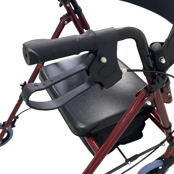 Andador Burro Ortopédico 4 Ruedas Asiento y Canasto - Imagen 3