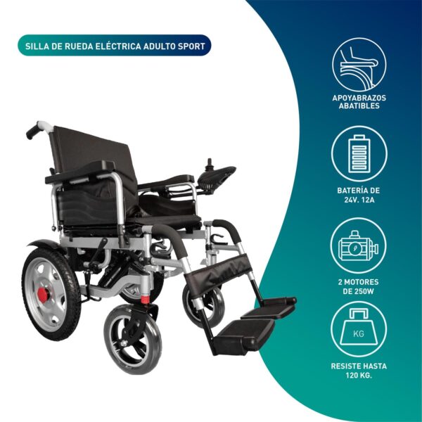 Silla de Ruedas Eléctrica Adulto Sport - Imagen 3