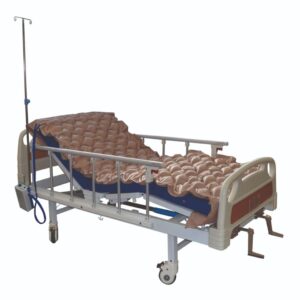 Cama Clínica Manual 2 Pos Plus + Colchón Imper 10cm + Antiesc