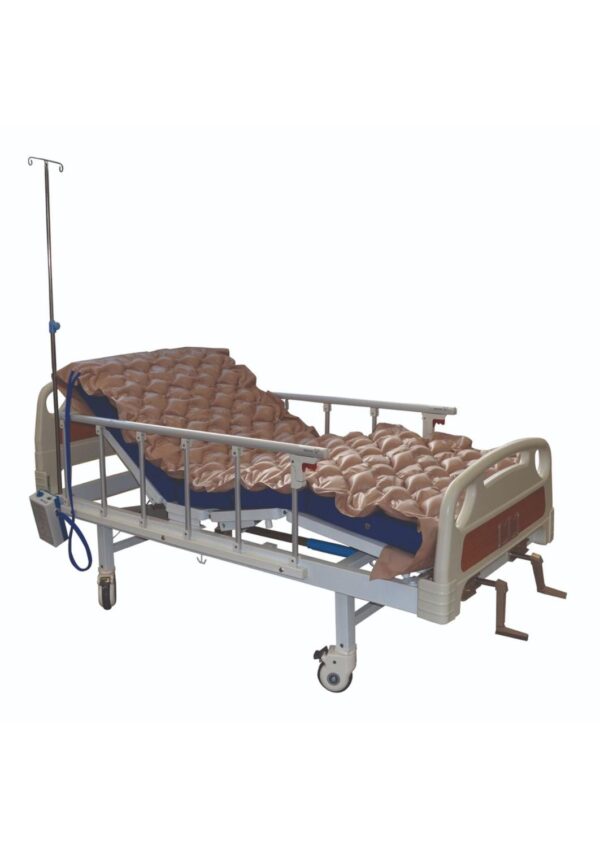 Cama Clínica Manual 2 Pos Plus + Colchón Imper 10cm + Antiesc