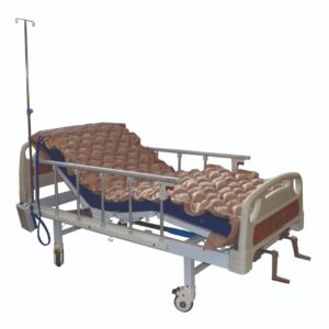 Cama Clinica Manual 2 Pos Plus + Colchón Imper 8cm + Antiesc