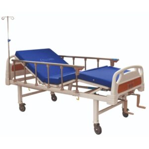 Cama Clínica Manual 2 Pos Plus + Colchón Impermeable 8cm