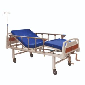 Cama Clínica Manual 2 Pos Plus + Colchón Impermeable 10cm