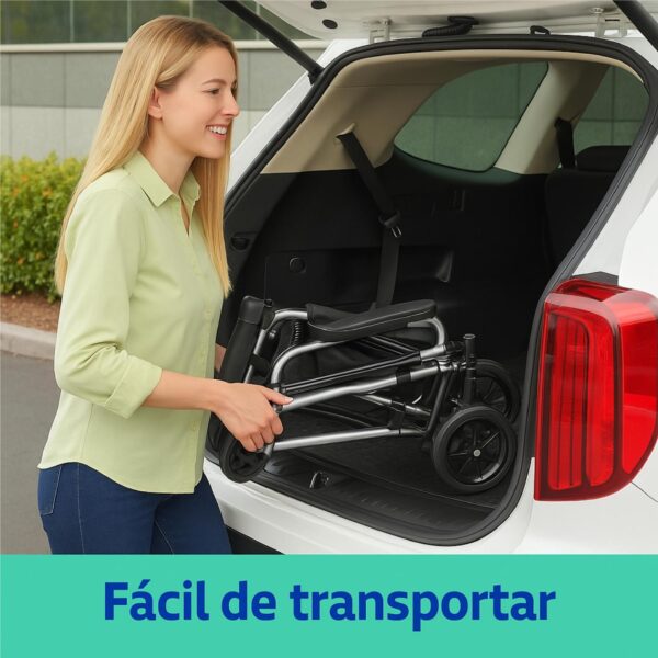Silla De Ruedas Traslado Geriátrica Plegable Start - Imagen 7