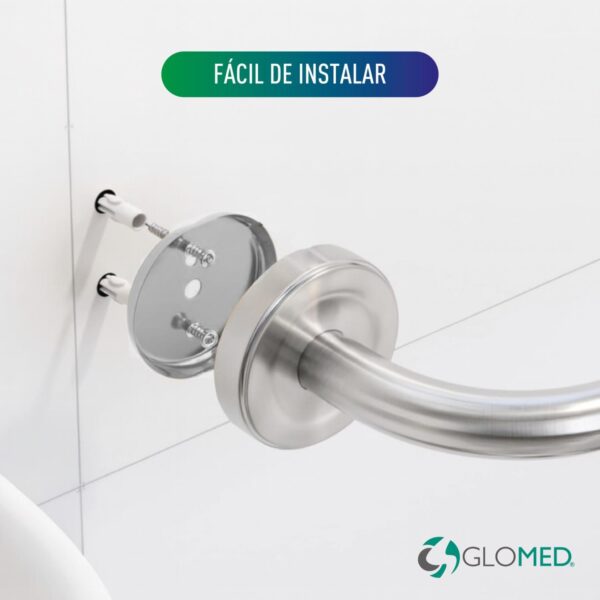 Barra Seguridad Baño Cromada 45cm - Imagen 3